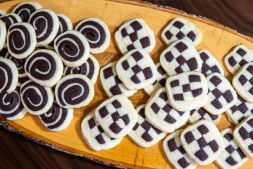 Schwarz Weiß Gebäck Schwarz Weiß Gebäck